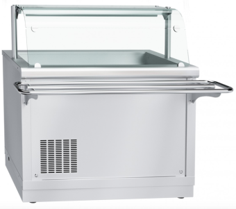 Прилавок холодильный Abat ПВВ(Н)-70Х-НШ нерж (210000002732) с торцевым комплектом